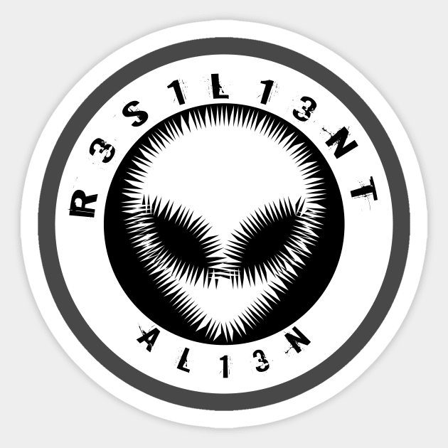 RESILIENT ALIEN Sticker by L3vyL3mus